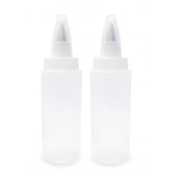 2 Flacons Verseurs Souples + 2 Douilles à Glaçage ScrapCooking