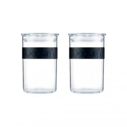Bocal Plastique 600 Ml Avec Couvercle (x2) PRESSO Bodum