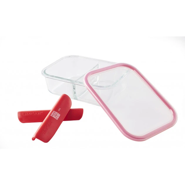 Boîte De Conservation Connectée Avec Compartiments 1 L Rouge Stor'eat Mastrad – Image 3