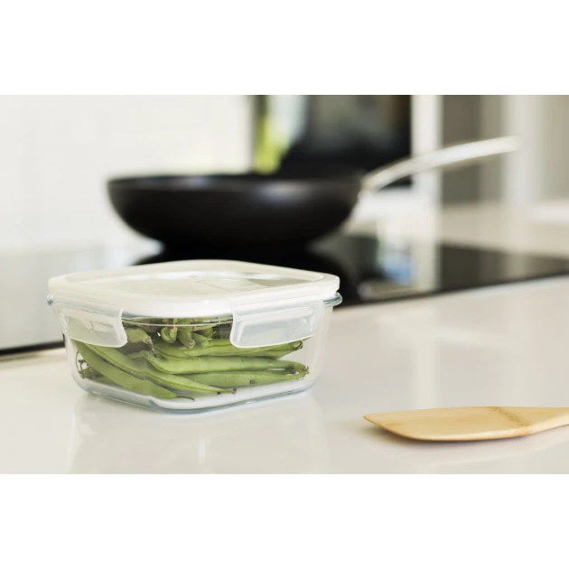 Boîte De Conservation En Verre Carré 800 Ml Pebbly – Image 3