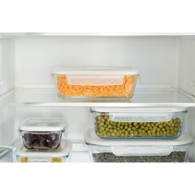 Boîte De Conservation En Verre Rectangle 1 L Pebbly – Image 4