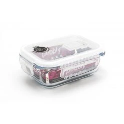 Boîte De Conservation En Verre Rectangle 400 Ml Pebbly