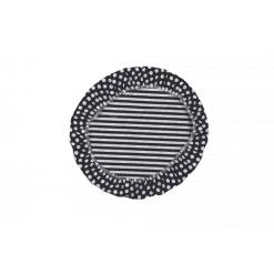 Couvercle Réutilisable XL Noir 100% Coton NUTS