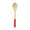 Cuillère De Cuisine Ajourée Bambou 30 Cm Rouge Pebbly