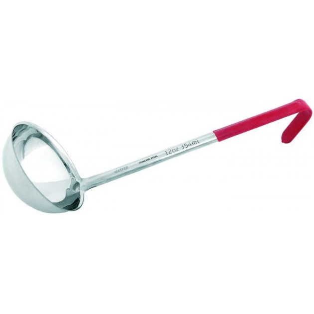MATFER Louche En Inox L.37 Cm Ă12.3 Cm Rouge