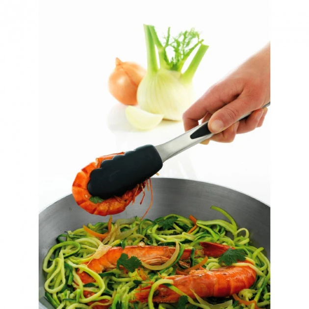 Pince De Cuisine En Inox 26 Cm Noir Mastrad â Image 2