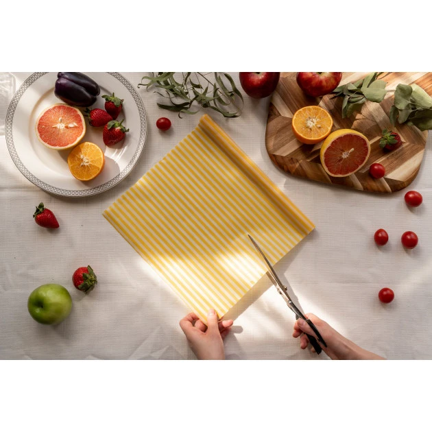 Rouleau Emballage Alimentaire Cire Abeille Jaune 90 X 30,5 Cm Nuts – Image 3