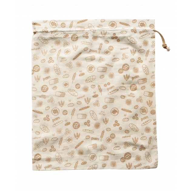 Sac à Vrac Coton Bio Brun 50 X 45 Cm Pebbly
