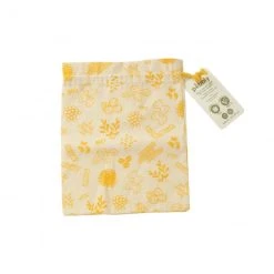 Sac à Vrac Coton Bio Jaune 20 X 25 Cm Pebbly