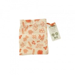 Sac à Vrac Coton Bio Rouge 15 X 20 Cm Pebbly