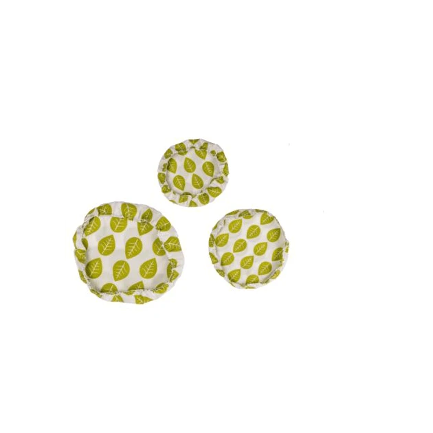 Set De 3 Couvercles Réutilisables Assortis 100% Coton Blanc, Vert, Orange - NUTS – Image 2