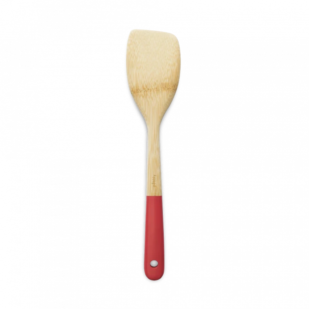 Spatule De Cuisine Bambou 30 Cm Rouge Pebbly